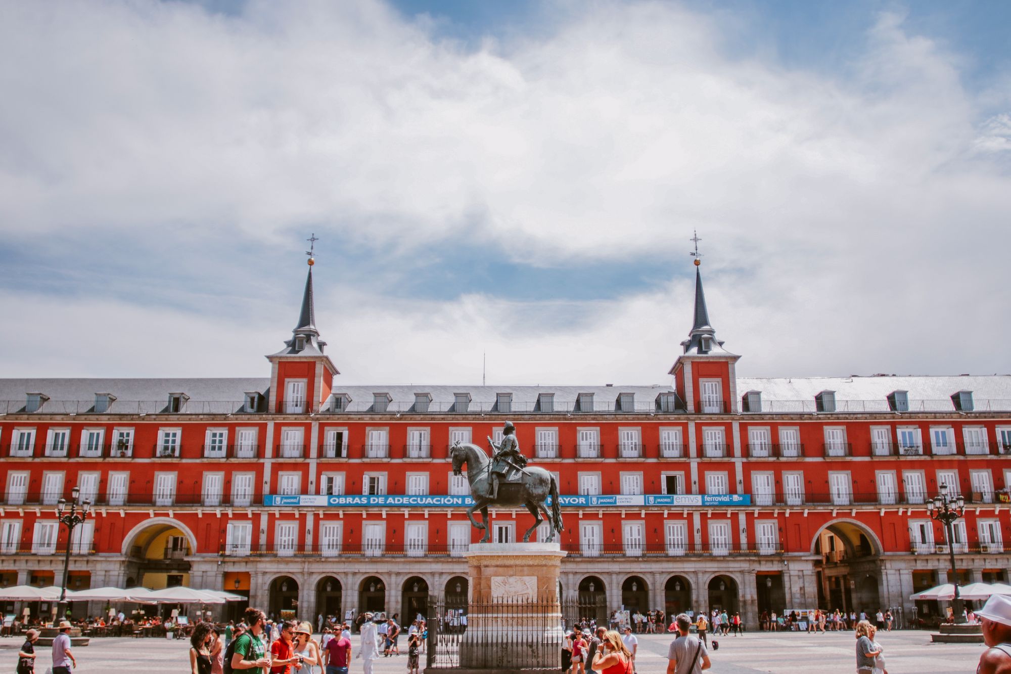 Plaza Mayor in Madrid, Spanje